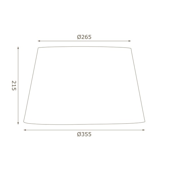 (image for) Cotton Drum Shade Dark Teal